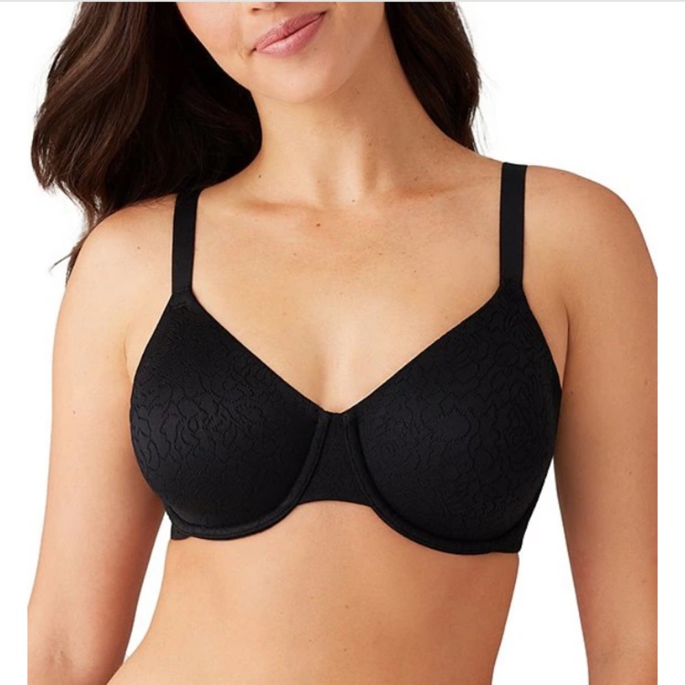Wacoal Black 855263‎ Inside Job Full Cover Underwire T Shirt Bra 38C